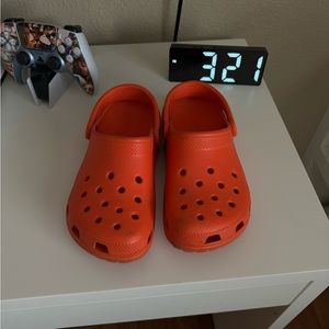 Orange Crocs